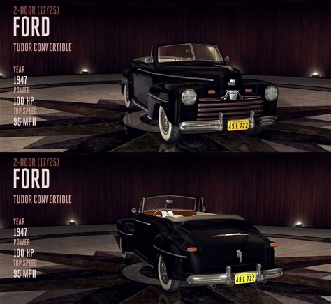 ford tudor convertible la noire